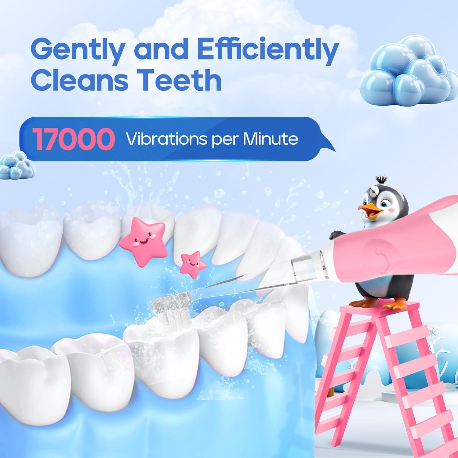 Cepillo de Dientes Eléctrico para Niños Seago SG-513 Rosa