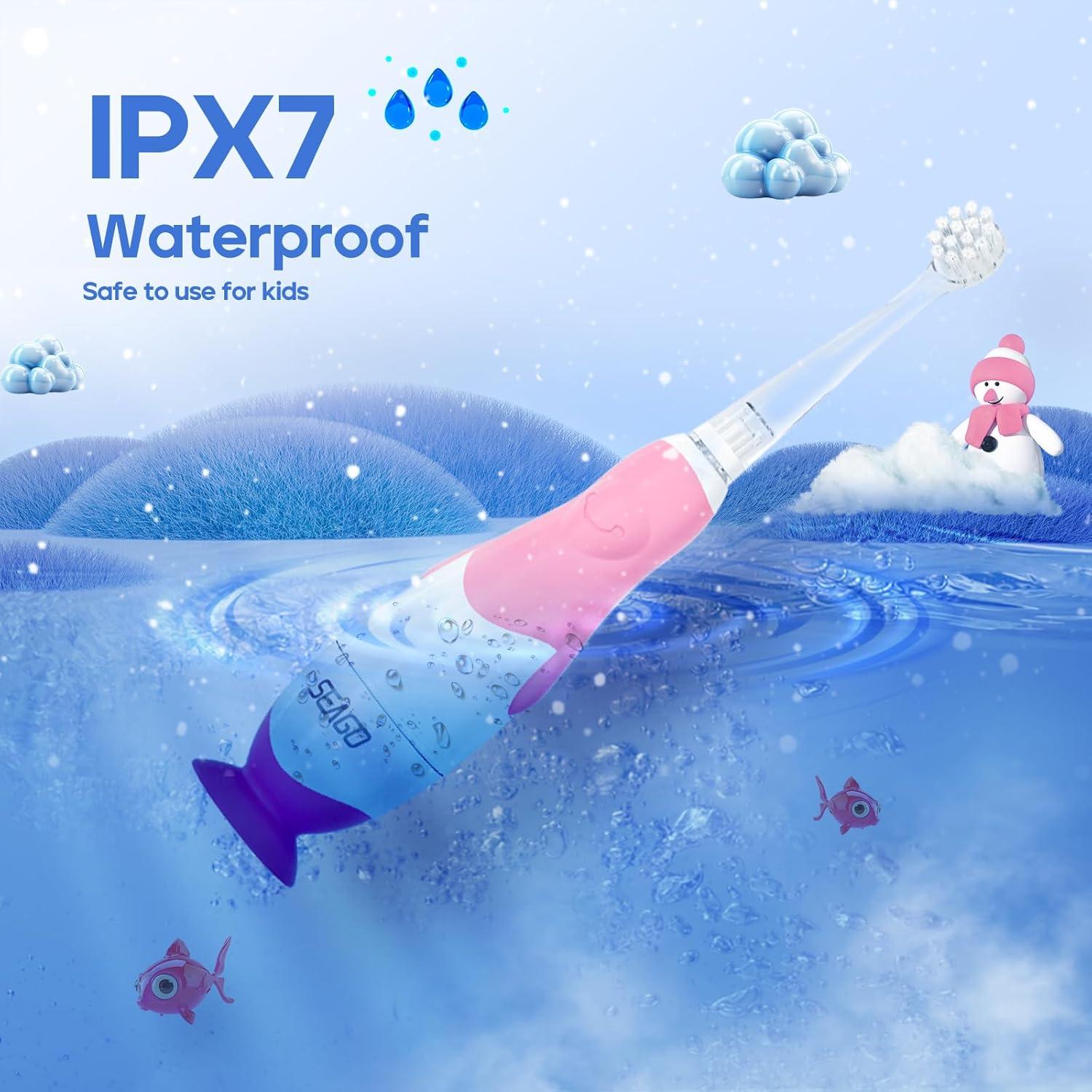 Cepillo de Dientes Eléctrico para Niños Seago SG-513 Rosa