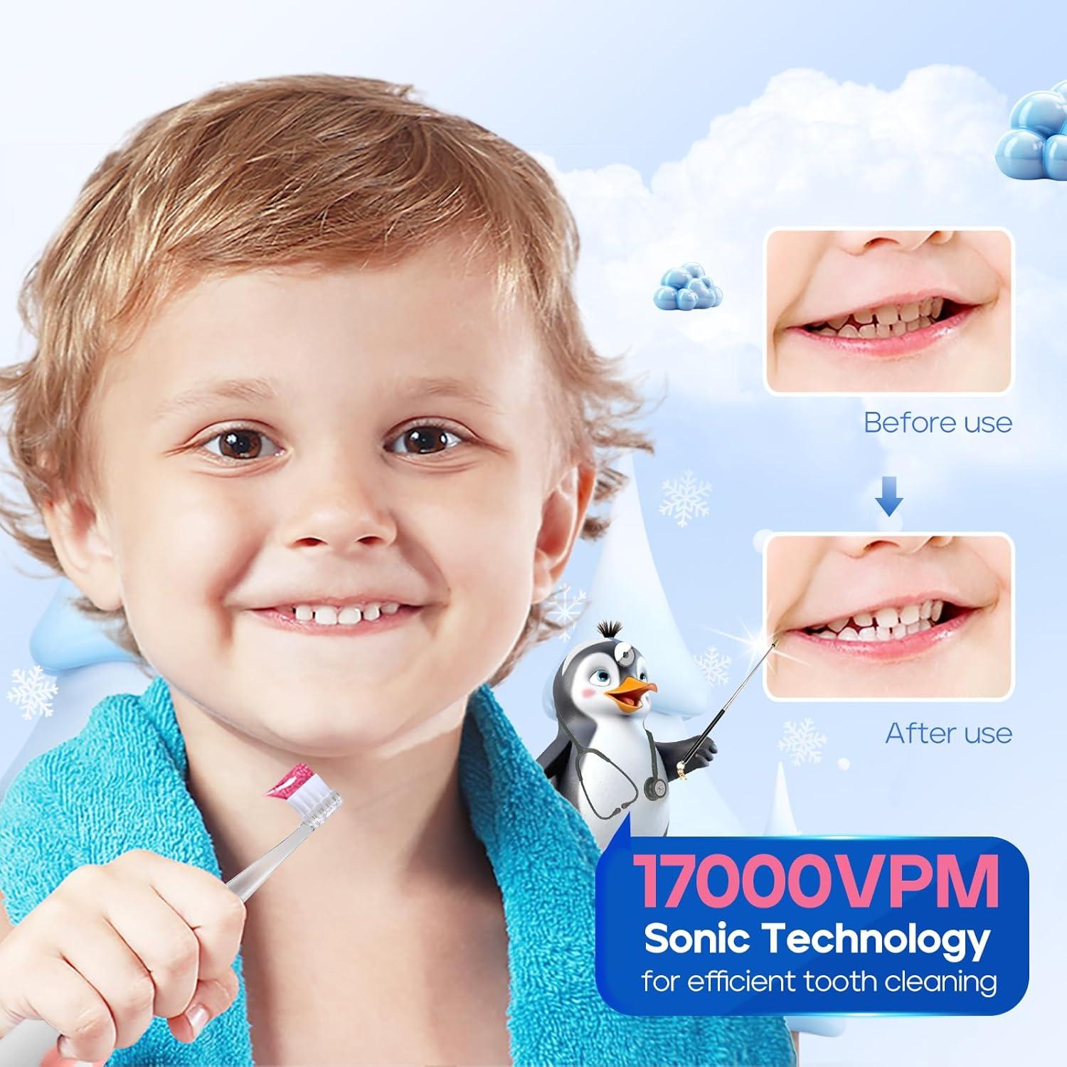 Cepillo de Dientes Eléctrico para Niños Seago SG-513 Rosa