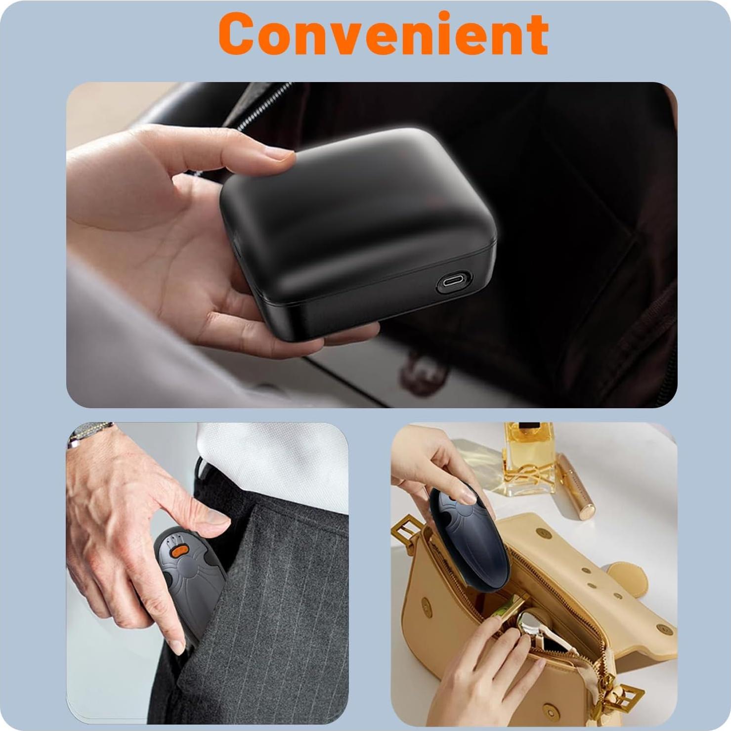 Calentadores de Manos Recargables BOANKODU N9 4000mAh 2 Piezas