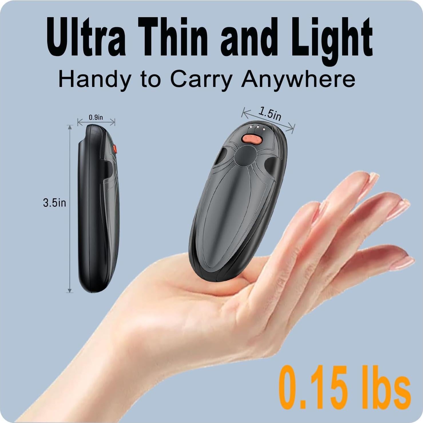 Calentadores de Manos Recargables BOANKODU N9 4000mAh 2 Piezas