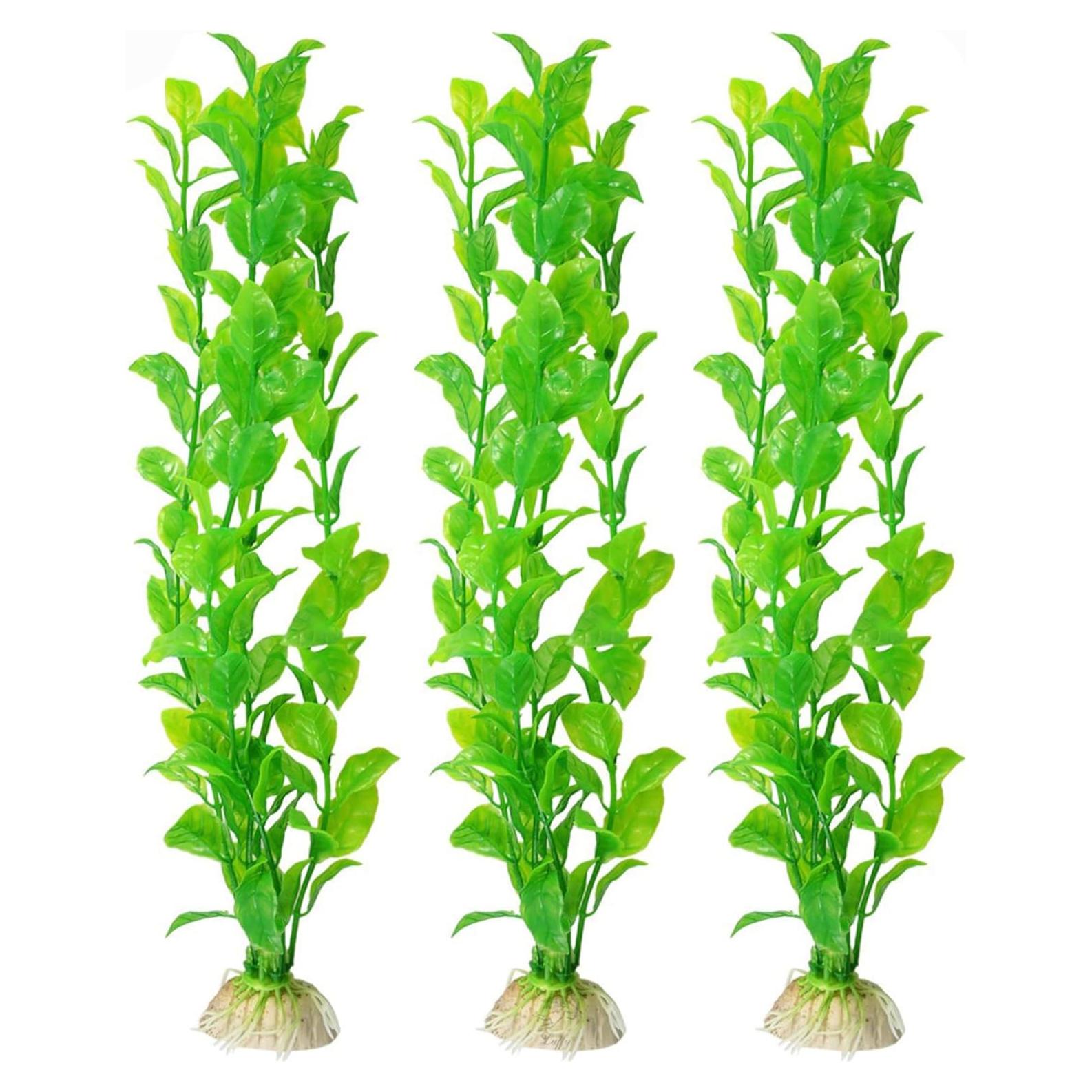 Conjunto de Plantas Artificiales SunGrow para Acuario - 3 Pcs