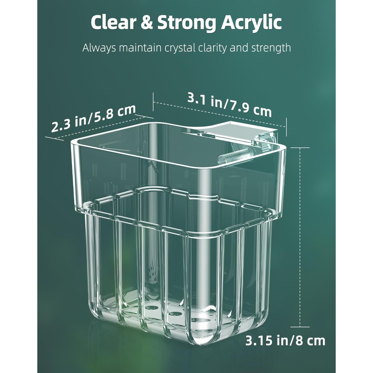 Soporte de Planta de Acuario Pawfly 2 Pcs Acrílico Transparente