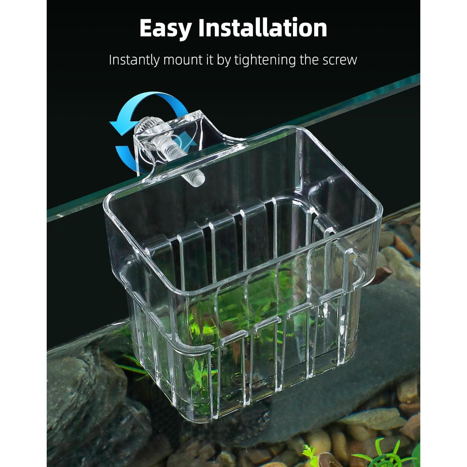 Soporte de Planta de Acuario Pawfly 2 Pcs Acrílico Transparente