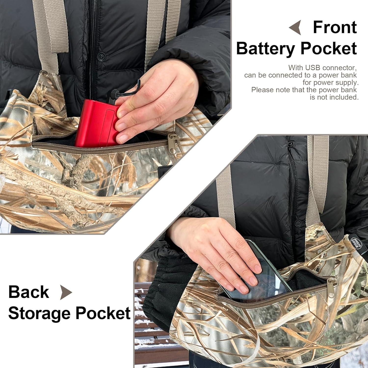 Muff de Mano Calentado MDSTOP Camo Recargable 3 Modos