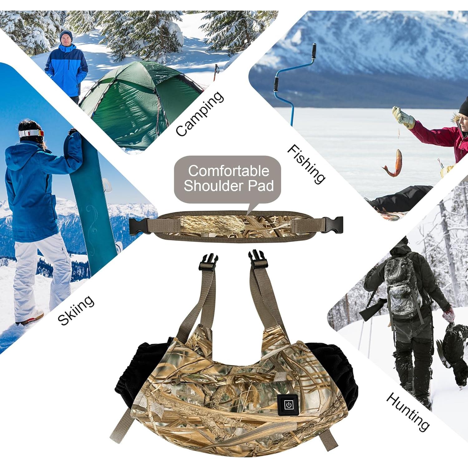 Muff de Mano Calentado MDSTOP Camo Recargable 3 Modos