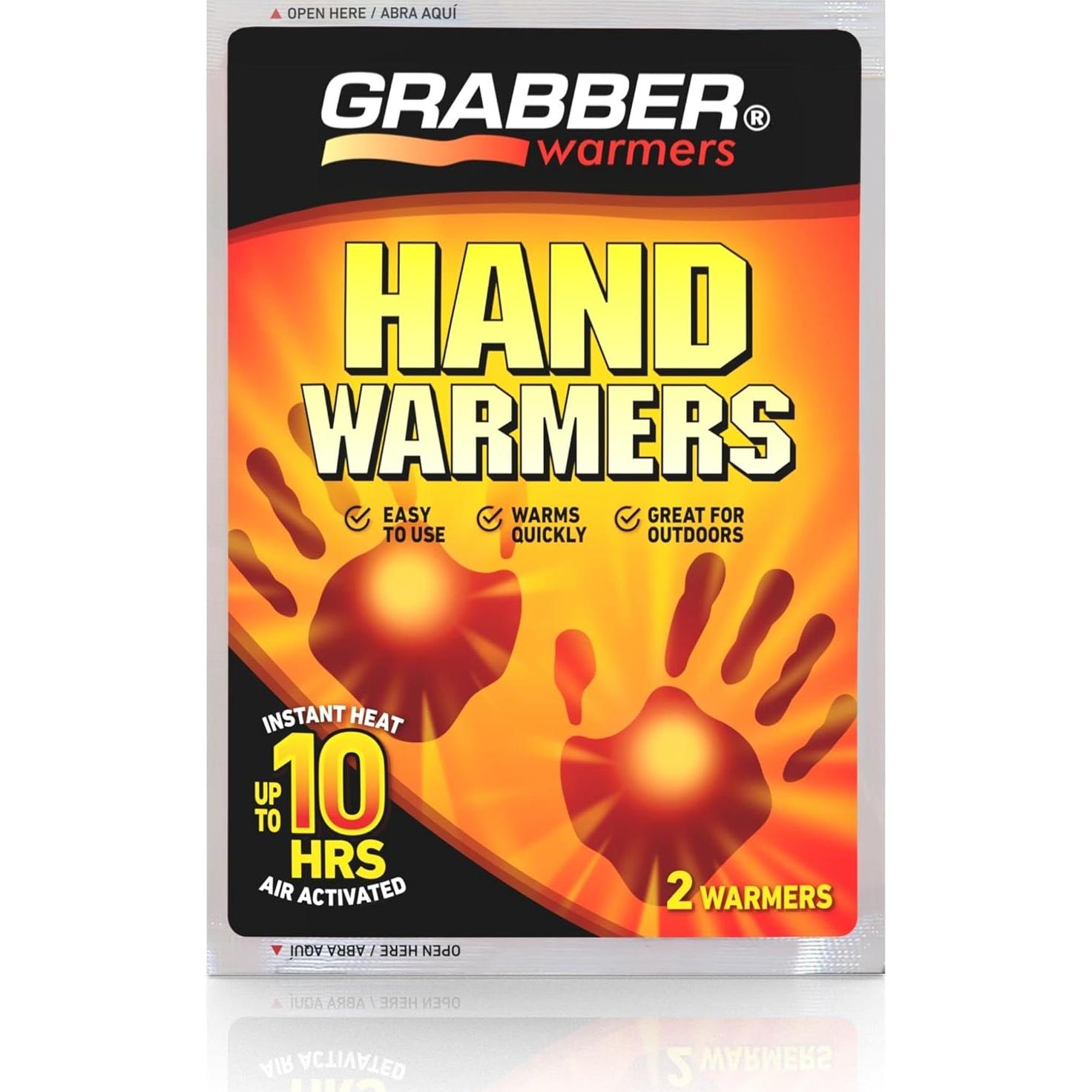 Calentadores de Manos Grabber - 40 Pares Activados por Aire