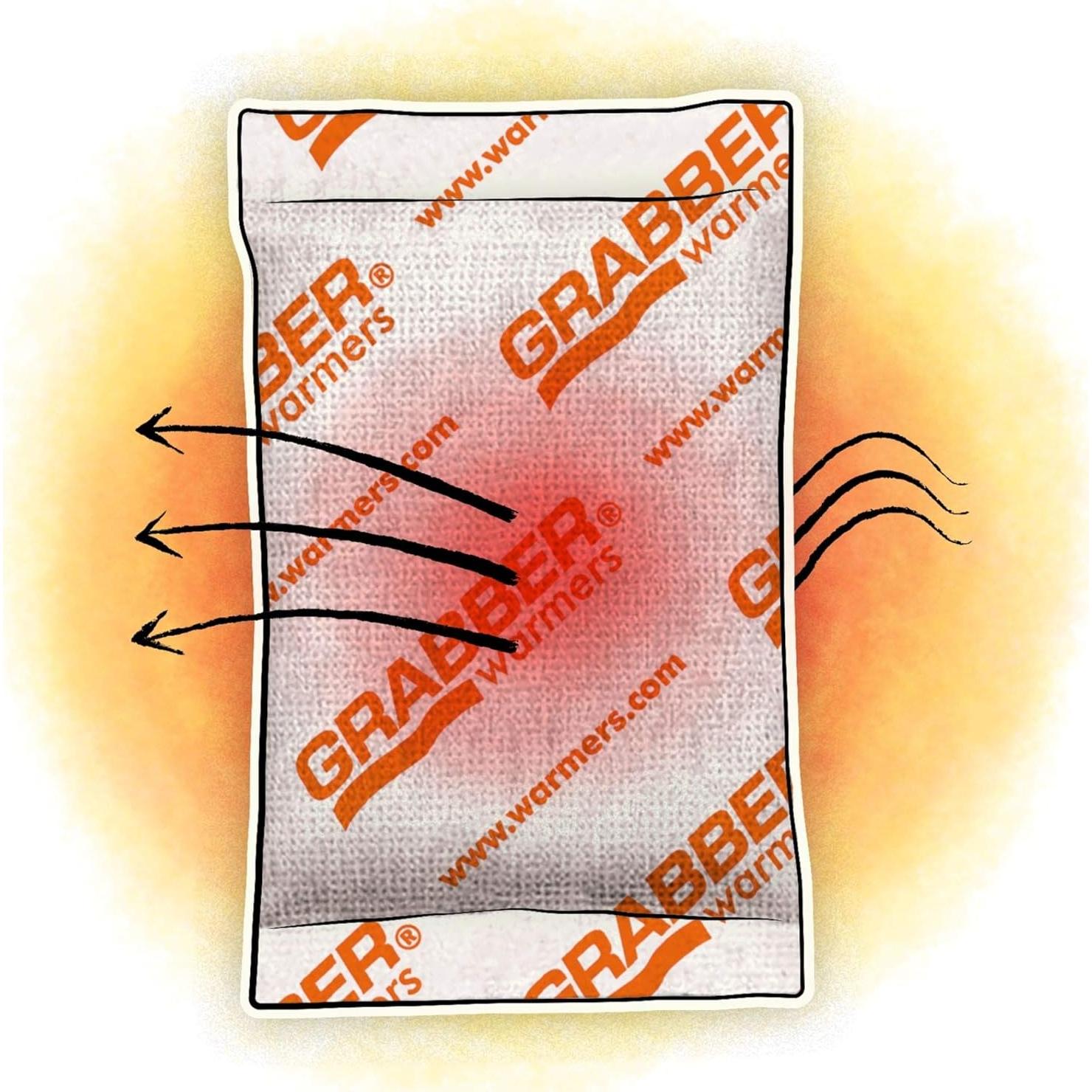 Calentadores de Manos Grabber - 40 Pares Activados por Aire