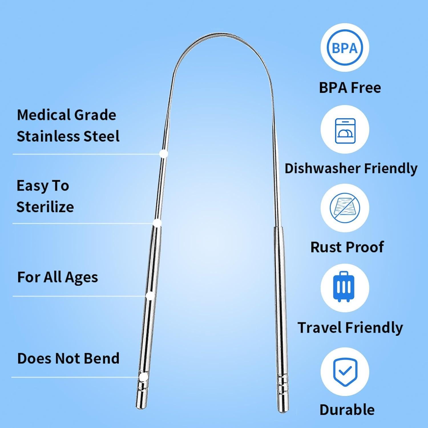 Cepillo de dientes eléctrico JTF azul con 6 cabezales y 5 modos