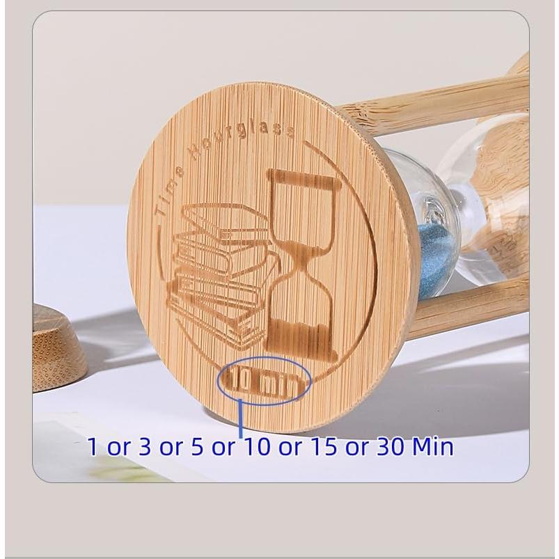 Reloj de Arena de Bambú 3 Min Azul ORDERSOON