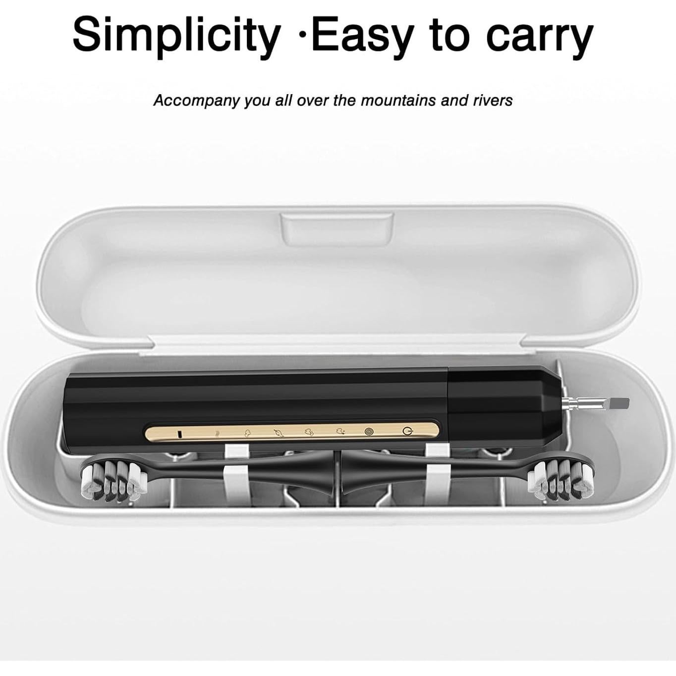 Cepillo de Dientes Eléctrico Fairir con 10 Cabezas y 5 Modos