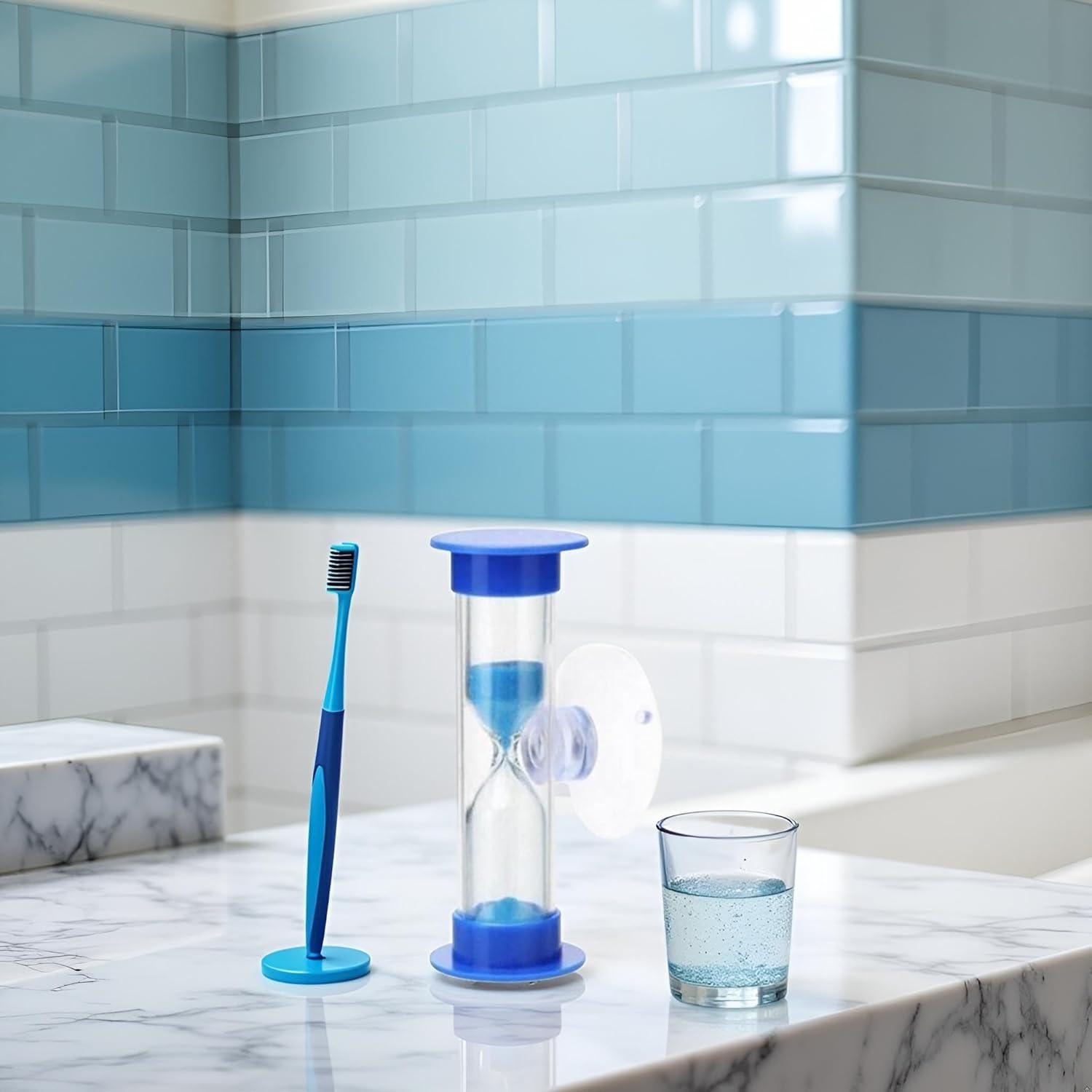 Temporizador de Arena Azul Tustao 2-3 Minutos con Ventosa