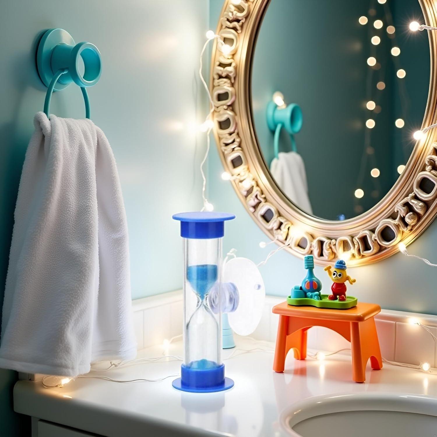 Temporizador de Arena Azul Tustao 2-3 Minutos con Ventosa