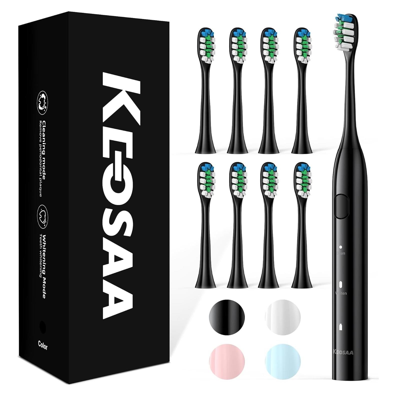 Cepillo de dientes eléctrico Keosaa ALB-927 con 8 cabezales