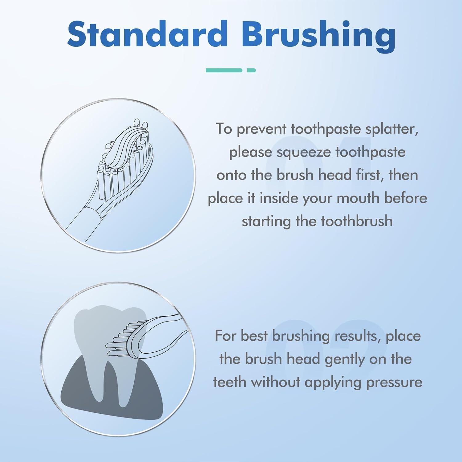 Cepillo de dientes eléctrico Keosaa ALB-927 con 8 cabezales