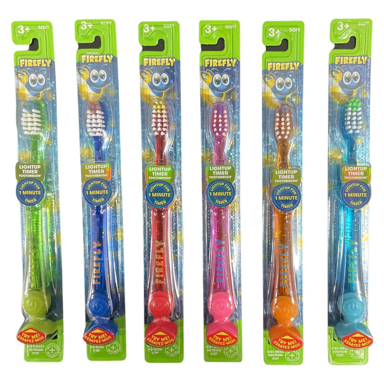 Cepillo de Dientes con Luz Firefly para Niños - 12 Unidades