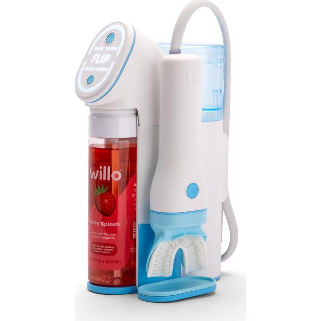 Cepillo de Dientes Eléctrico Willo AutoFlo+ para Niños 5-7 Años