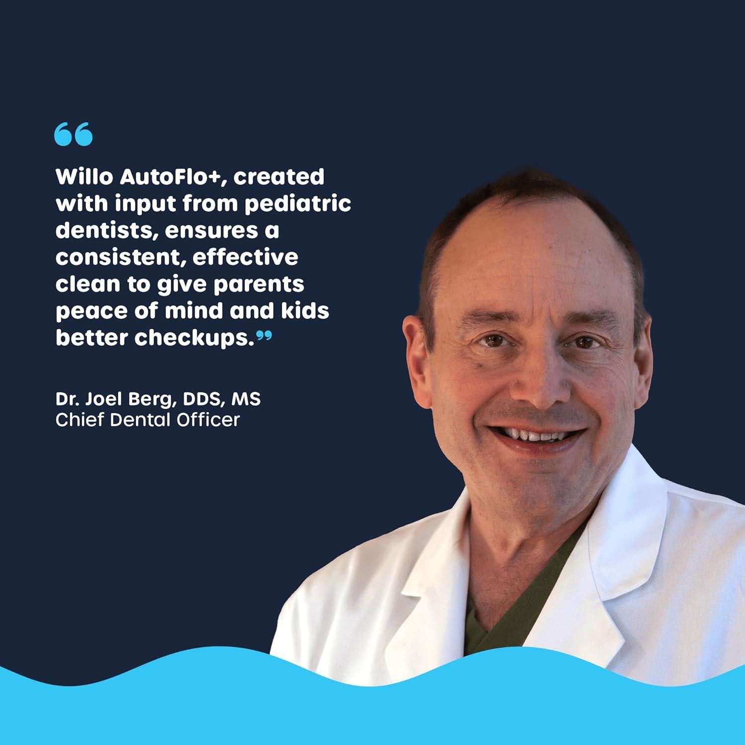 Cepillo de Dientes Eléctrico Willo AutoFlo+ para Niños 5-7 Años