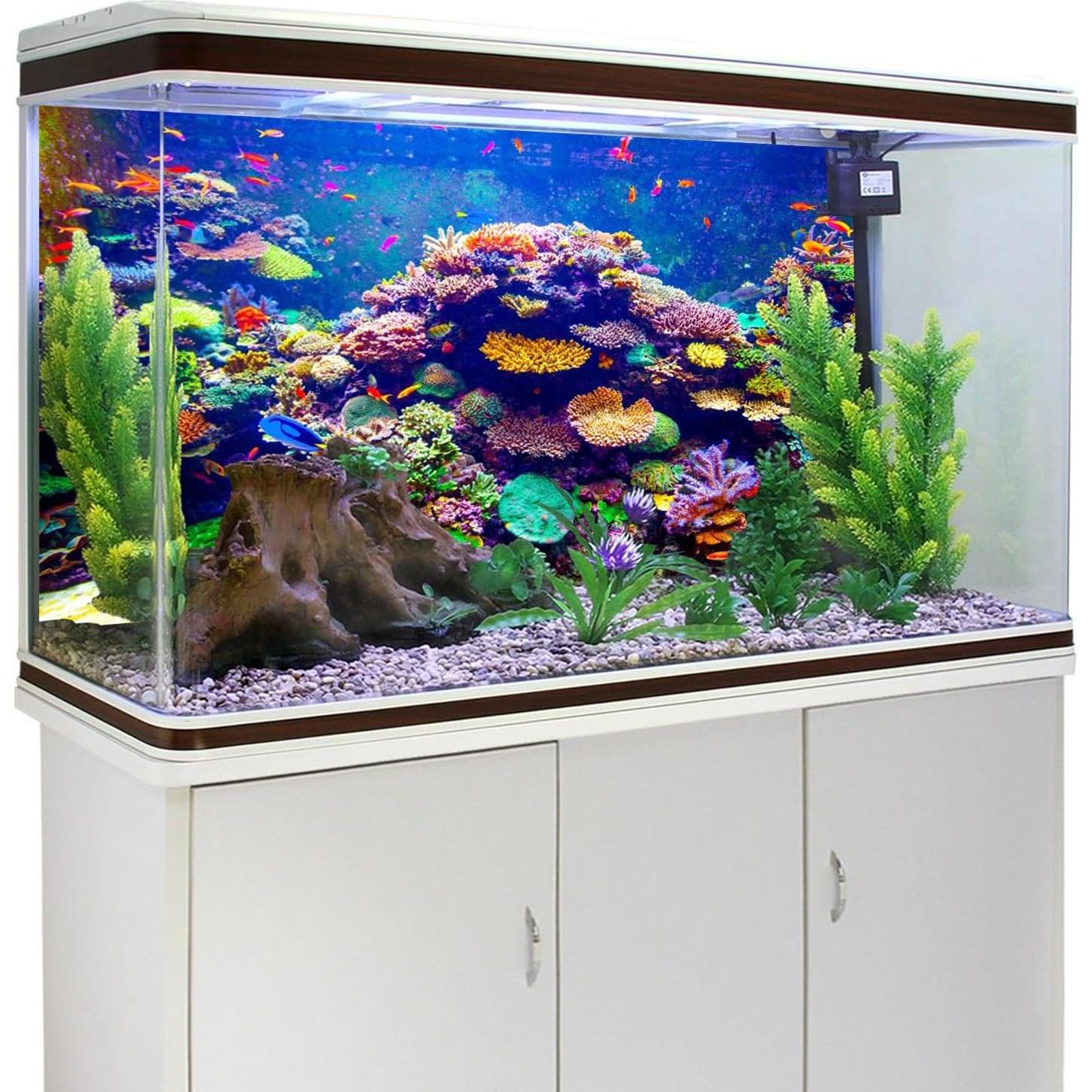 Fondo de Acuario Temático 90x45cm AWERT Coral Tropical