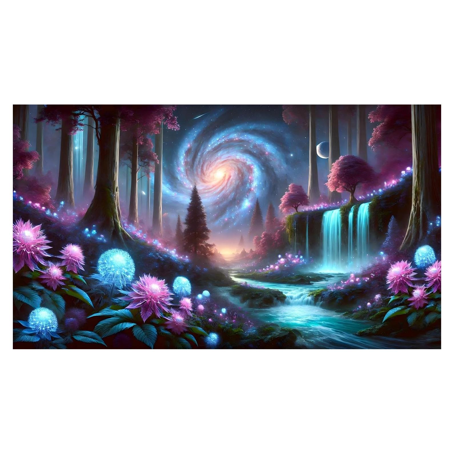 Fondo de Acuario Galaxia CHEN 76x46 cm PVC Impermeable