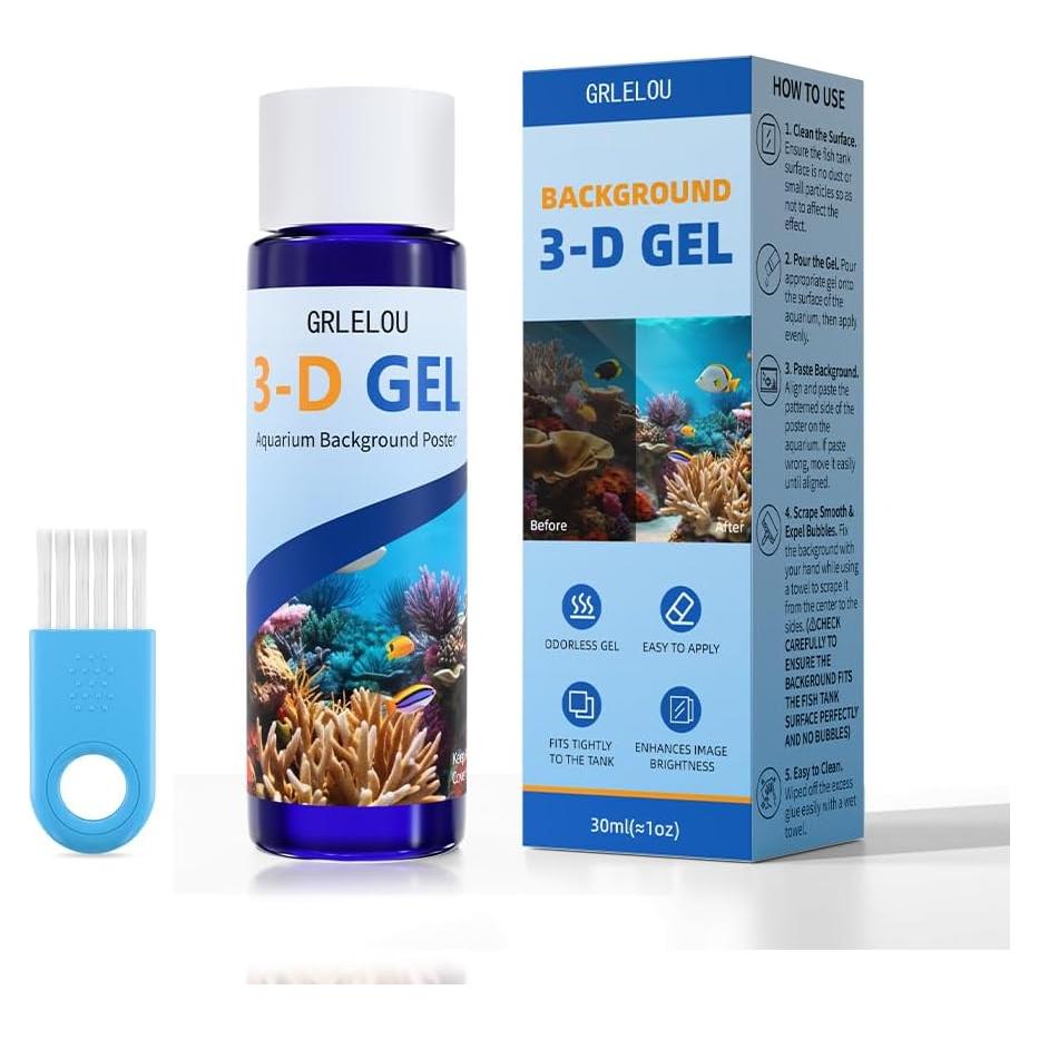 Gel de Fondo para Acuario GRLELOU 30ml Transparente Sin Olor