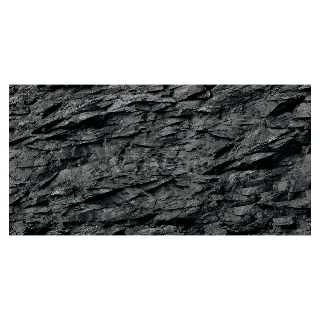 Fondo de Acuario 3D VIP.LINE Textura Piedra Negra 61x41cm