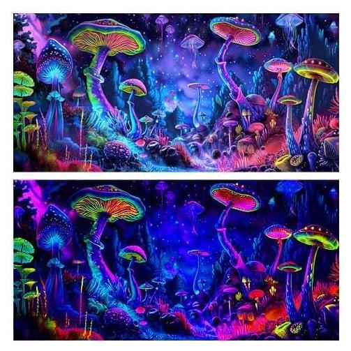 Fondo de Acuario BATRUG 60x30cm Hongo Luz Negra UV