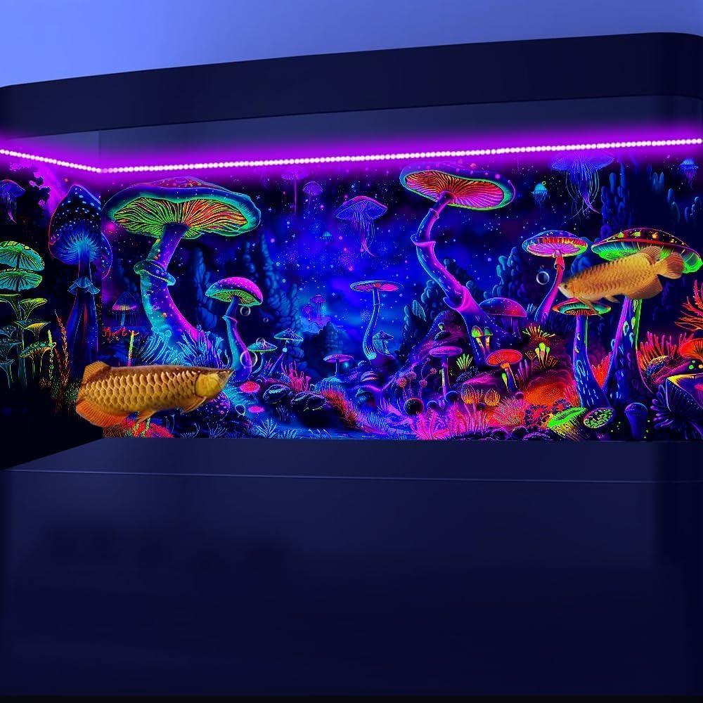 Fondo de Acuario BATRUG 60x30cm Hongo Luz Negra UV