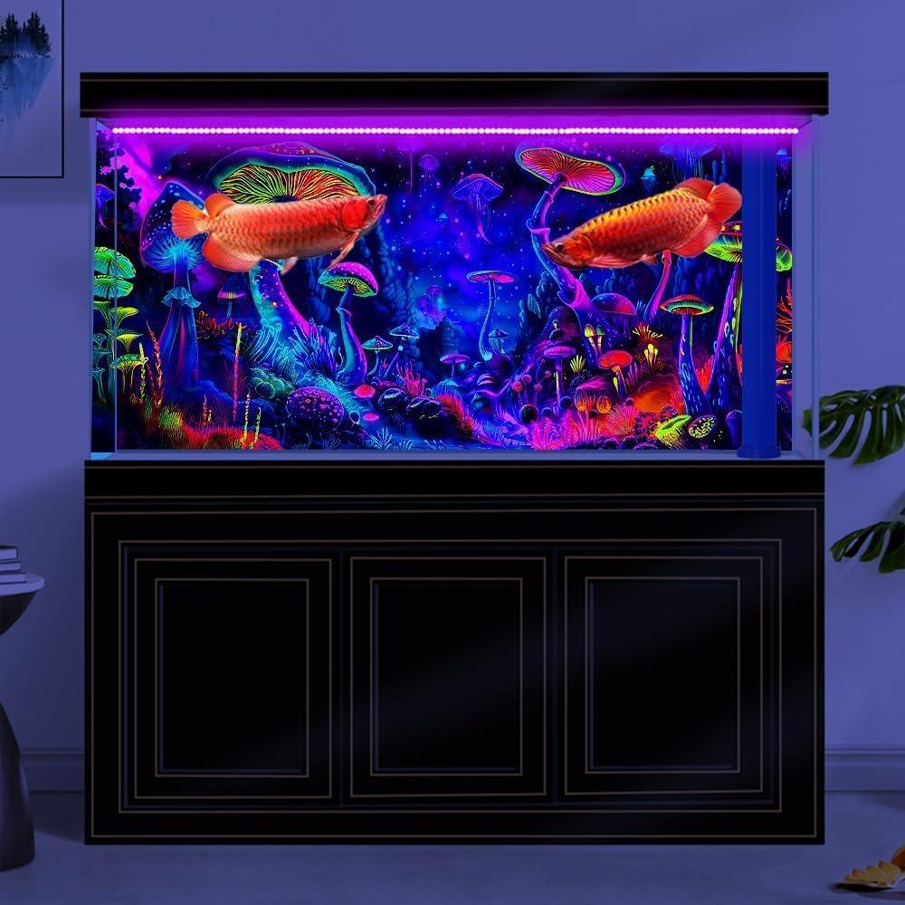 Fondo de Acuario BATRUG 60x30cm Hongo Luz Negra UV