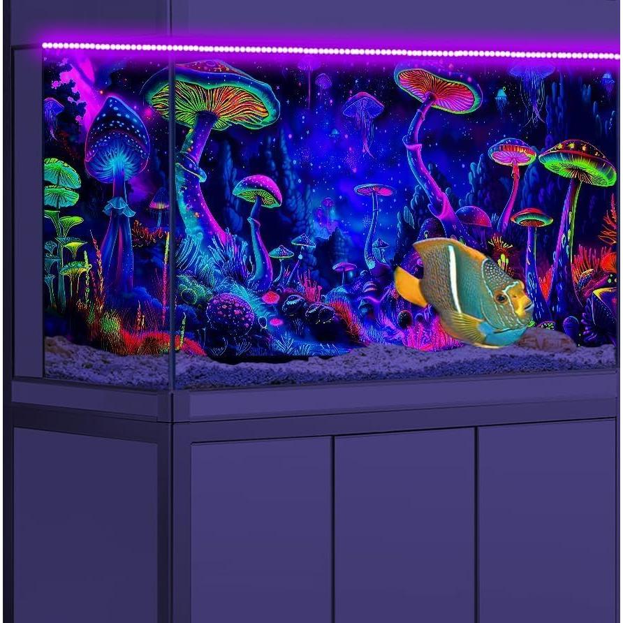 Fondo de Acuario BATRUG 60x30cm Hongo Luz Negra UV