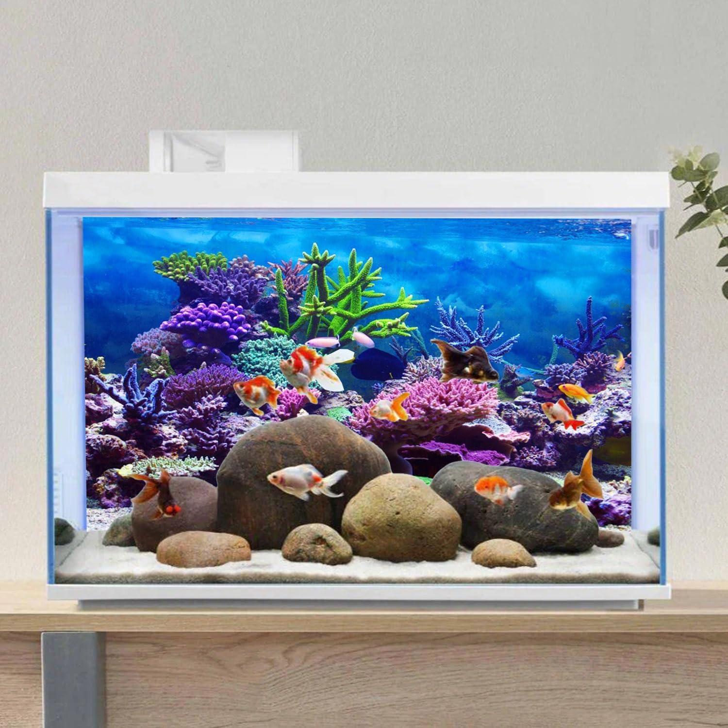 Fondo de Acuario AWERT 180x60 cm Coral Colorido