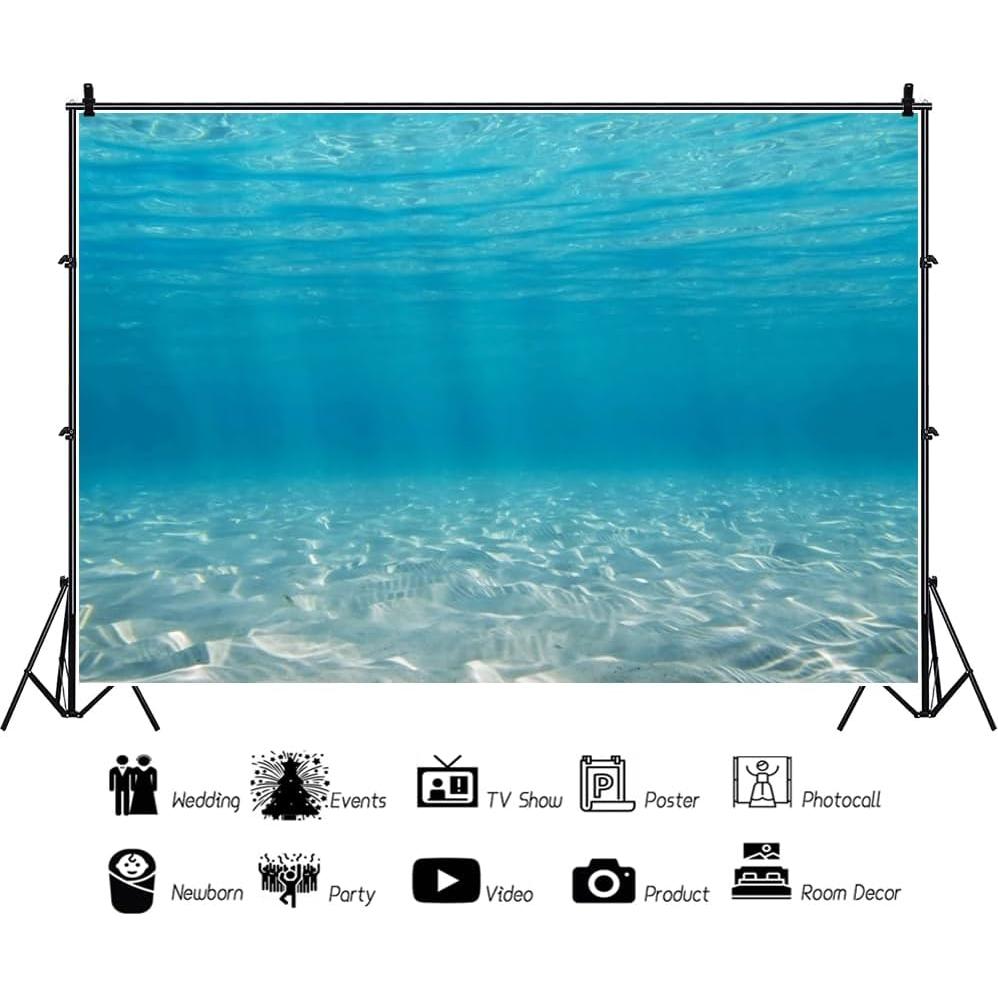 Fondo de Fotografía Vinilo AOFOTO 2.1x1.5m Acuario