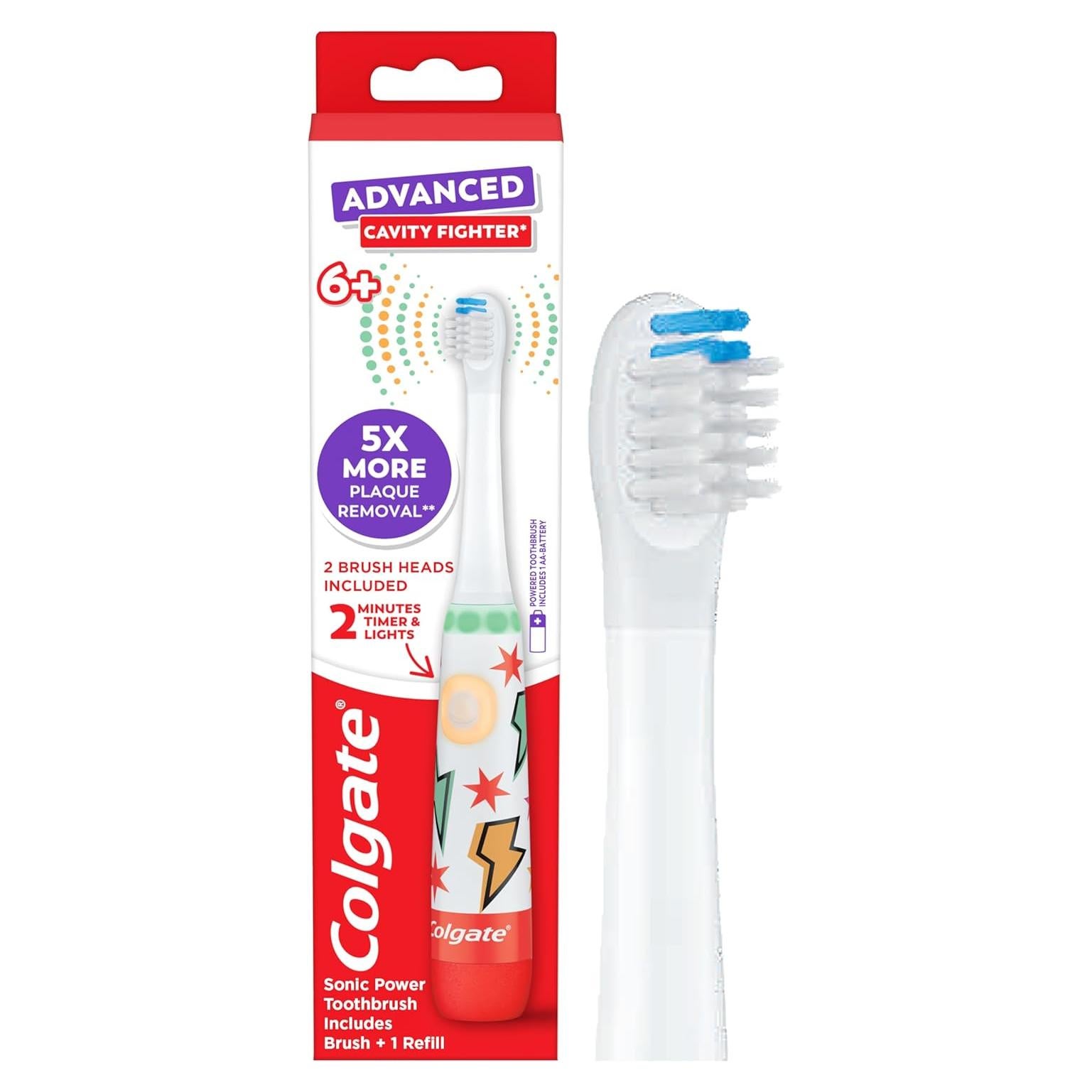 Cepillo de dientes eléctrico Colgate Advanced Cavity Fighter niños