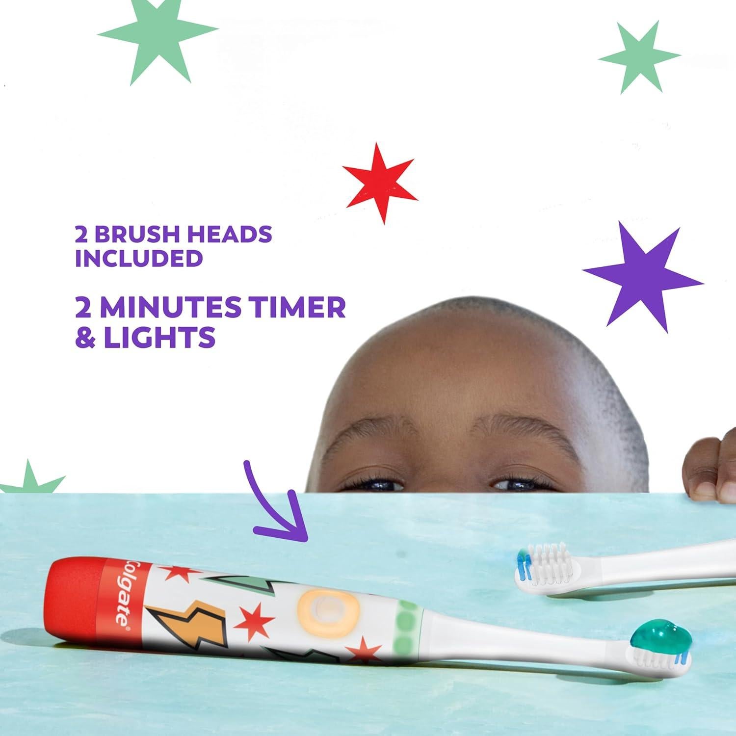 Cepillo de dientes eléctrico Colgate Advanced Cavity Fighter niños