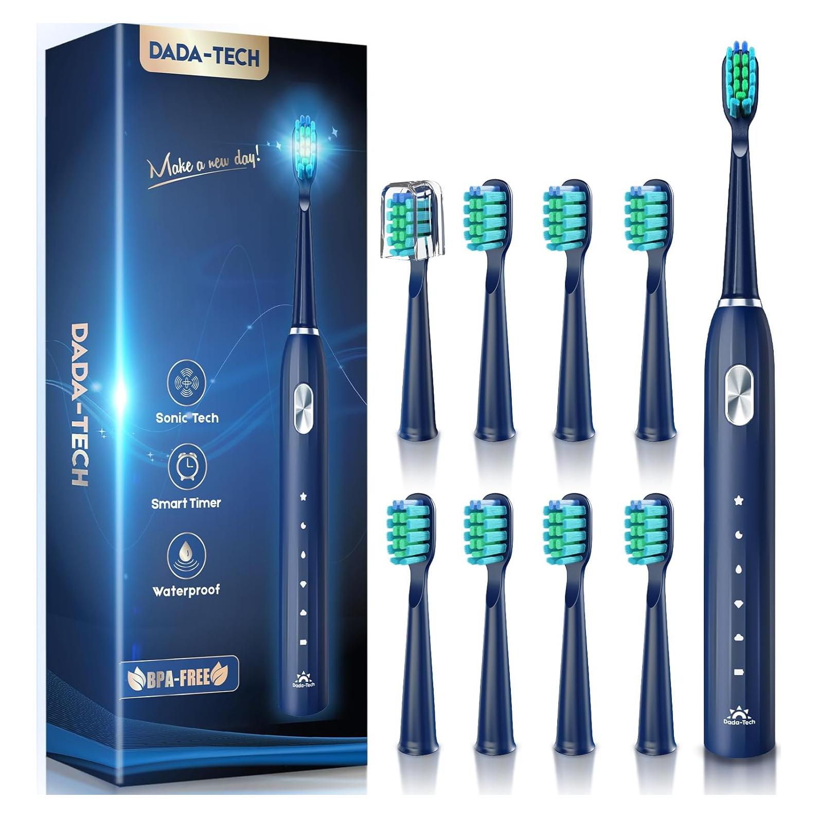 Cepillo de Dientes Eléctrico DADA-TECH DT-22 Azul, 9 Cabezas, 5 Modos
