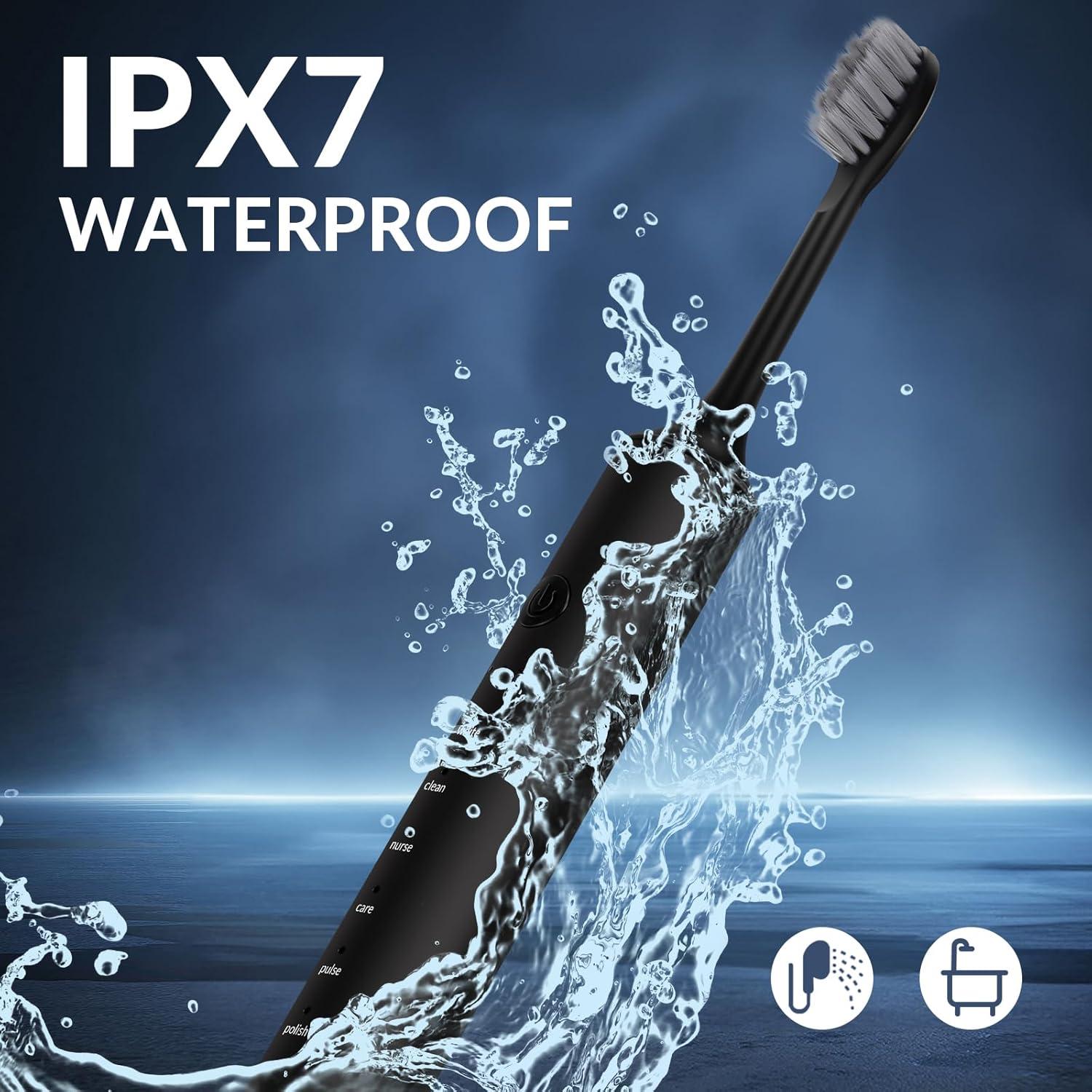 Cepillo de Dientes Eléctrico SUNPRO Sonic Recargable 6 Modos