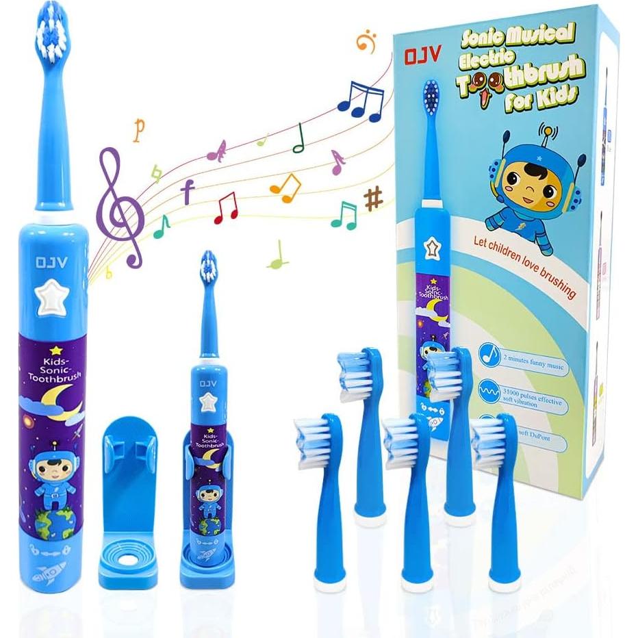 Cepillo de Dientes Eléctrico Musical OJV 8620 para Niños 3-14 Años