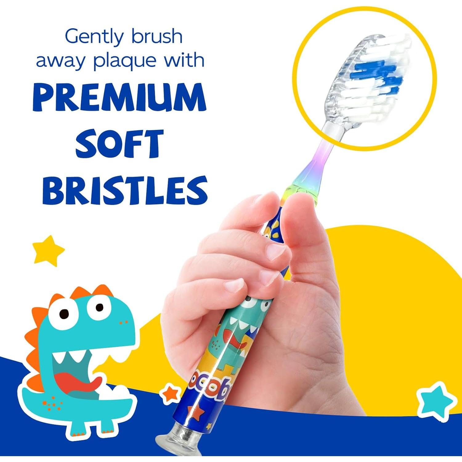 Cepillo de Dientes Intermitente COCOBURI con Luz y Temporizador - Set de 2