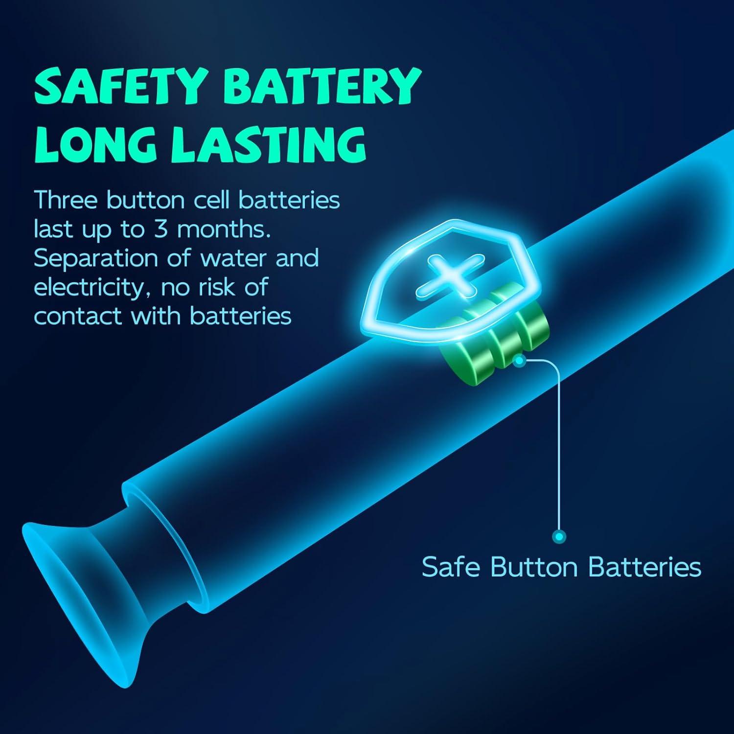 Cepillo de Dientes Intermitente COCOBURI con Luz y Temporizador - Set de 2