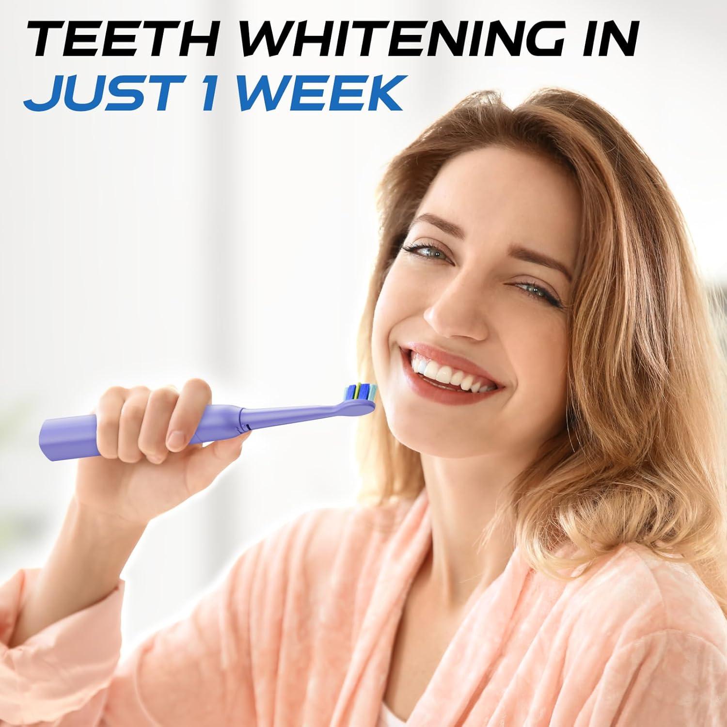 Cepillo de Dientes Eléctrico YUNCHI Sónico Púrpura 5 Modos IPX7