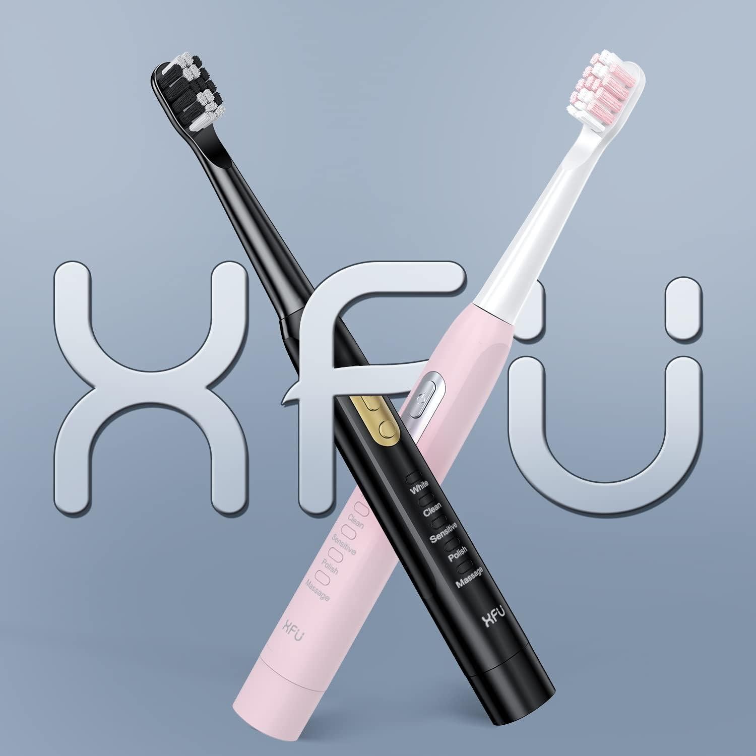 Cepillo de Dientes Eléctrico Sonic XFU Negro con 3 Cabezas