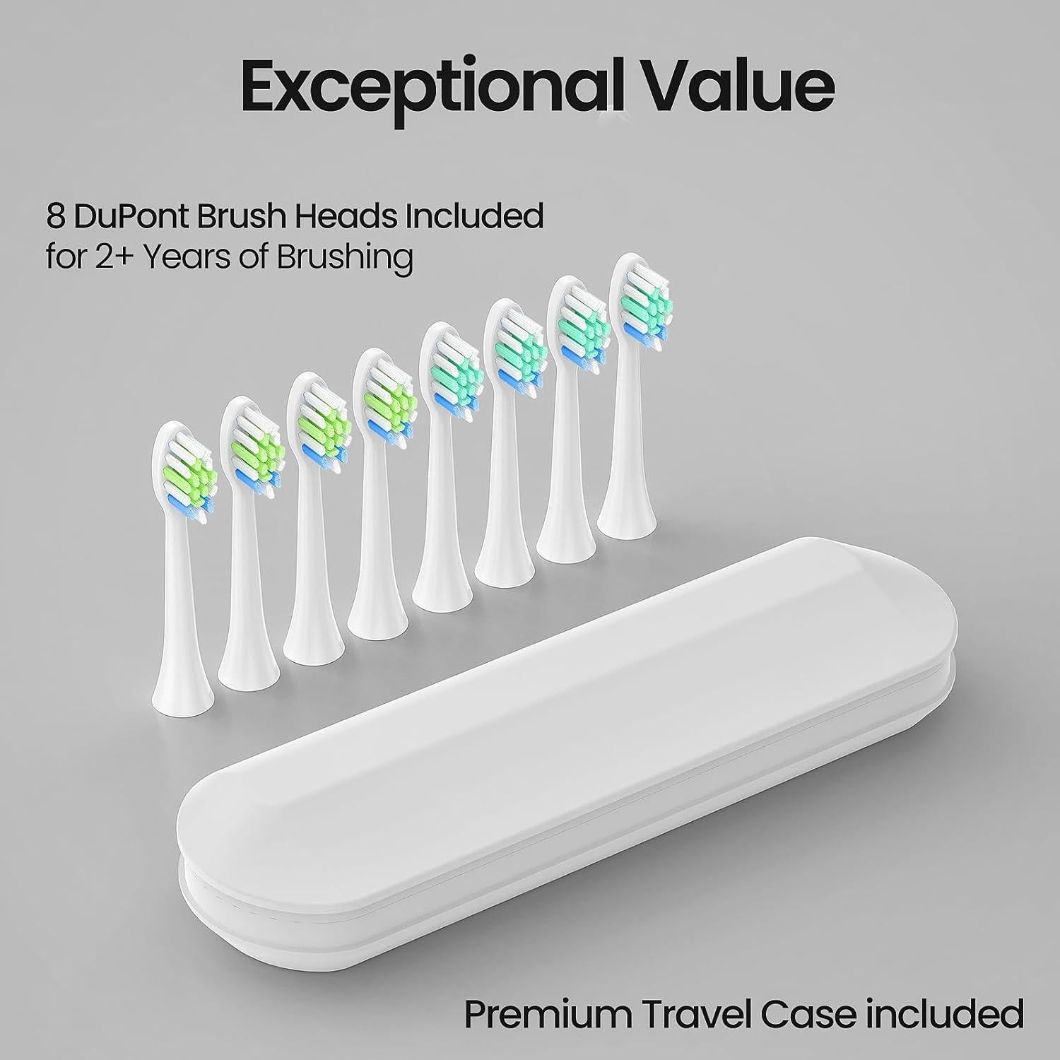 Cepillo de Dientes Eléctrico YUNCHI C3 Blanco 5 Modos 44000 VPM