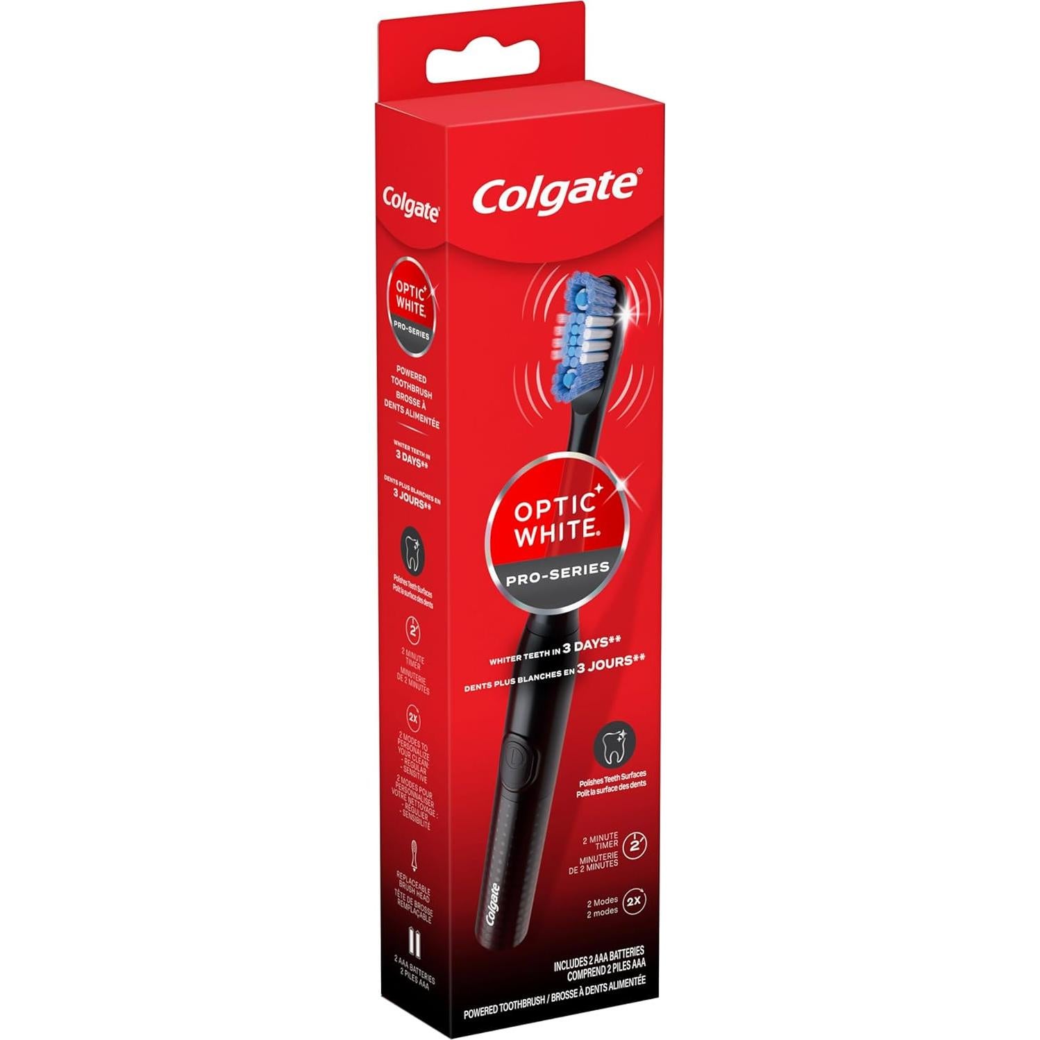 Cepillo de dientes eléctrico Colgate Optic White Pro-Series negro