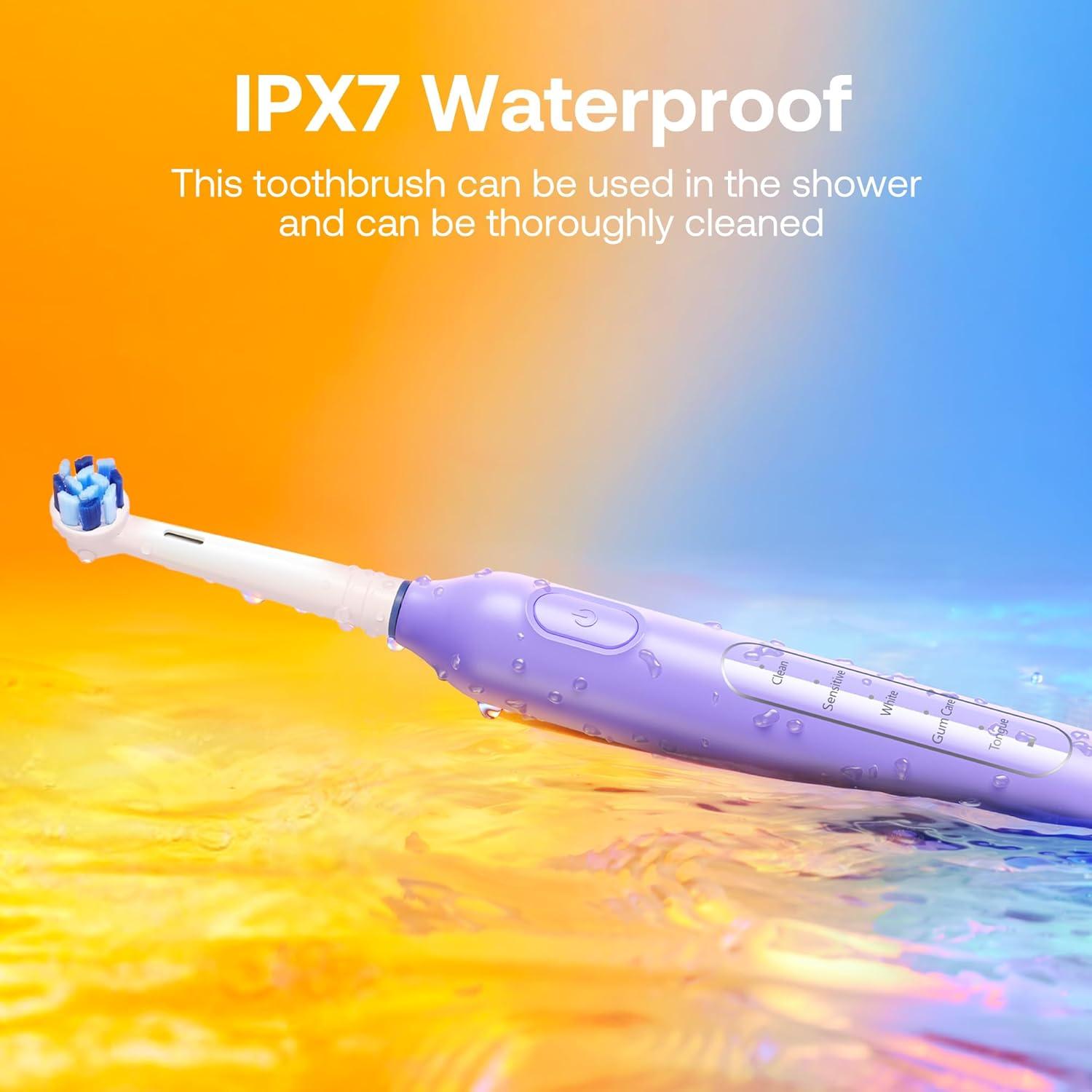 Cepillo de Dientes Eléctrico Bitvae R1 Rotatorio 8 Cabezas