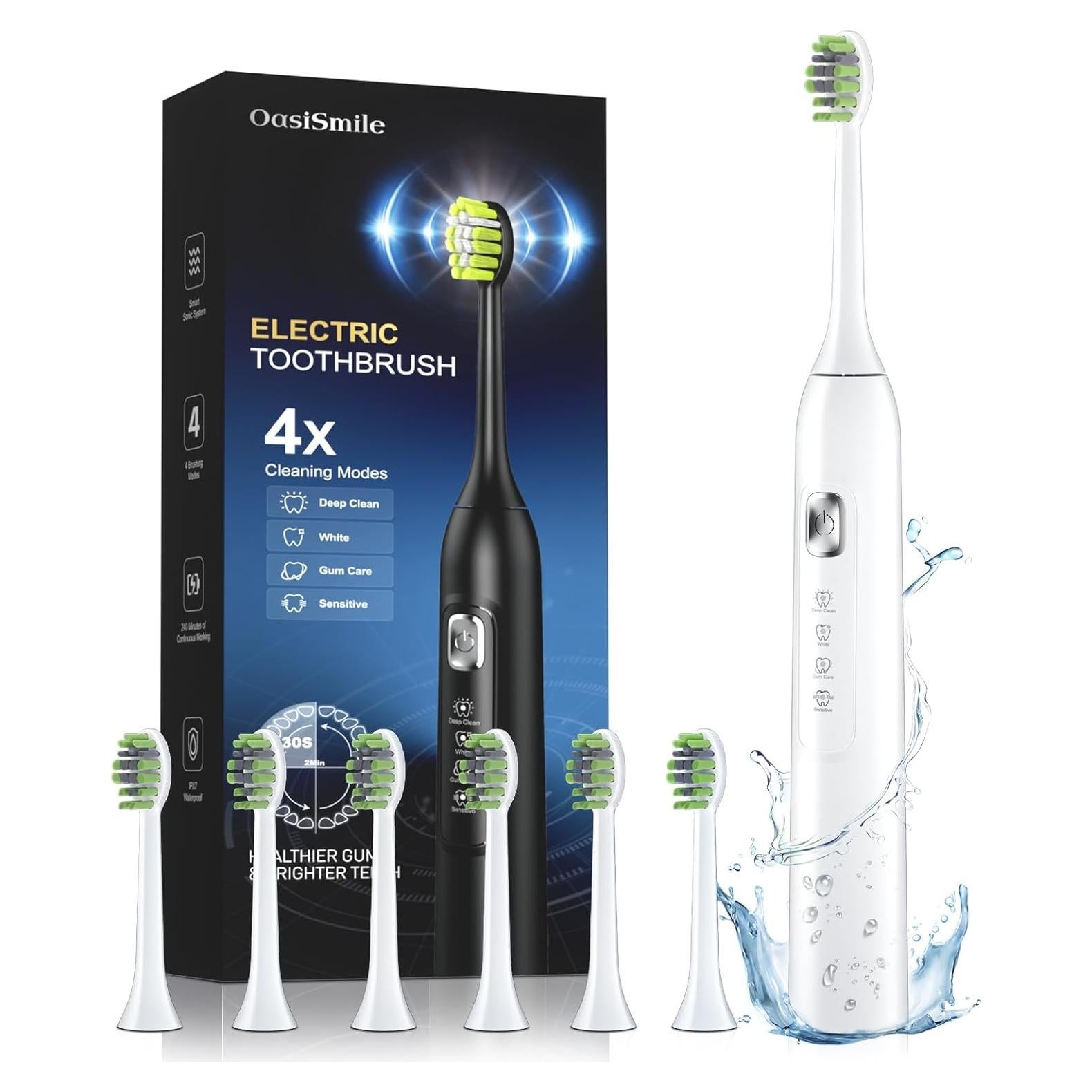 Cepillo de Dientes Eléctrico OasiSmile Y05 Blanco 42000 VPM