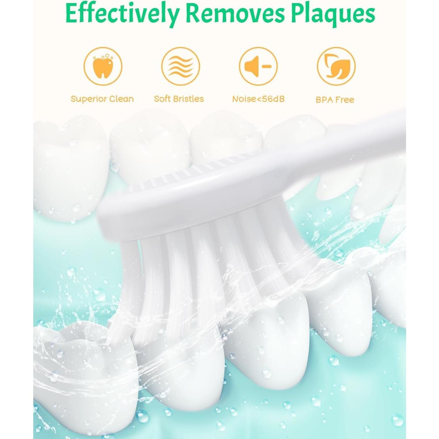 Cepillo de Dientes Eléctrico NELL&WELL para Niños 3 Modos IPX7