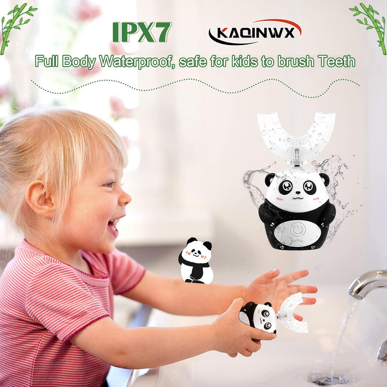 Cepillo de Dientes Eléctrico Infantil KAQINWX Panda IPX7