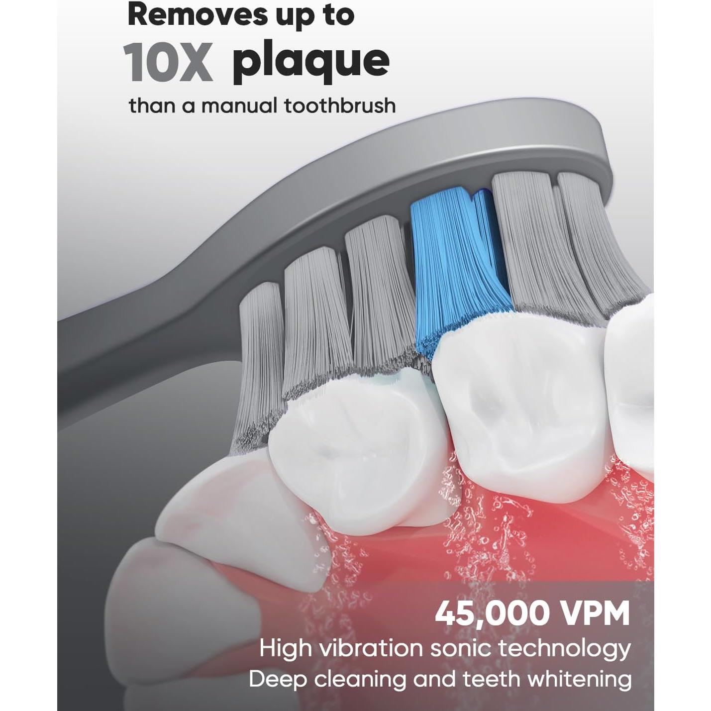 Cepillo de Dientes Eléctrico MySmile DY156 Sonic 45000 VPM