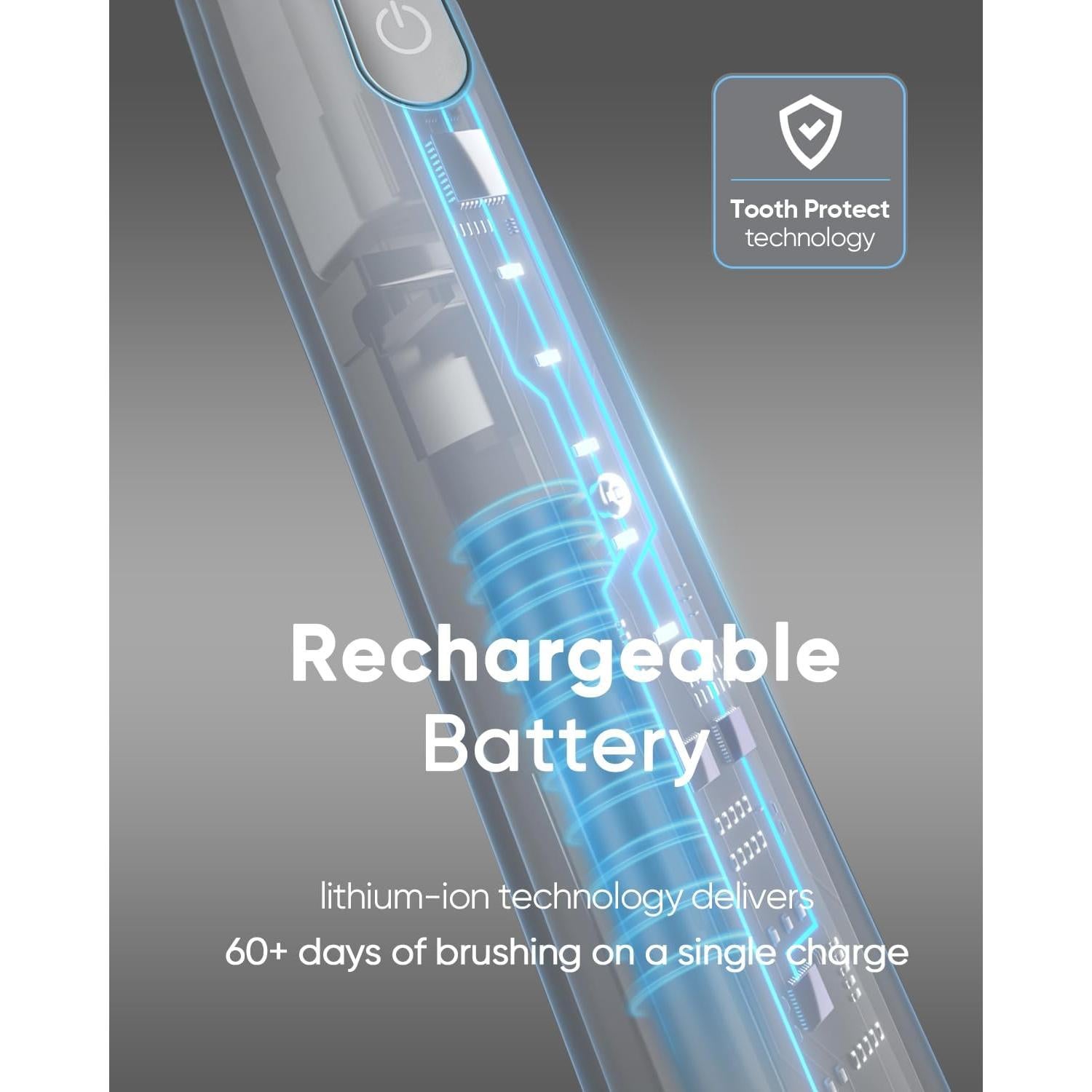 Cepillo de Dientes Eléctrico MySmile DY156 Sonic 45000 VPM