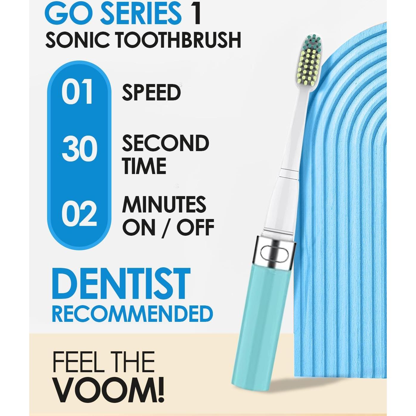 Cepillo de Dientes Eléctrico Voom Sonic Go 1 Azul - Viaje